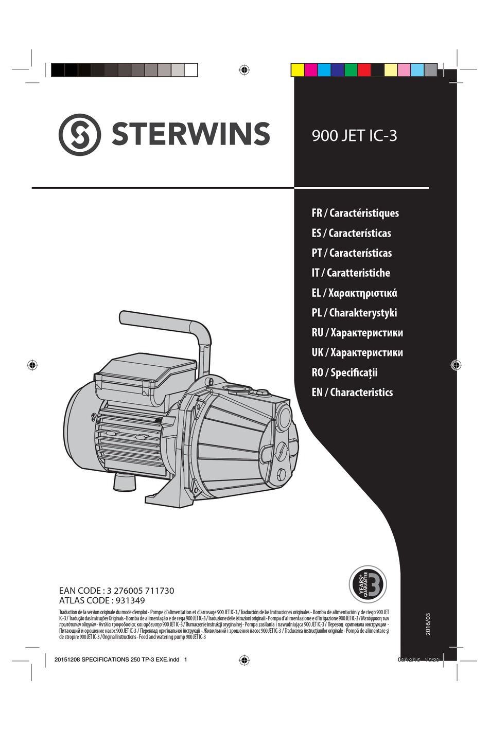 STERWINS 900 JET IC-3 MANUAL Pdf Download | ManualsLib
