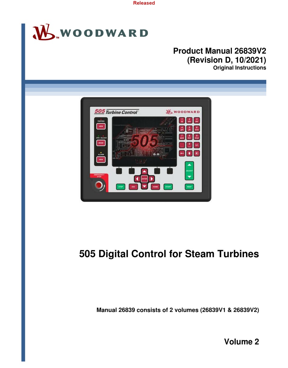 WOODWARD CONTROL505D PRODUCT MANUAL Pdf Download ManualsLib