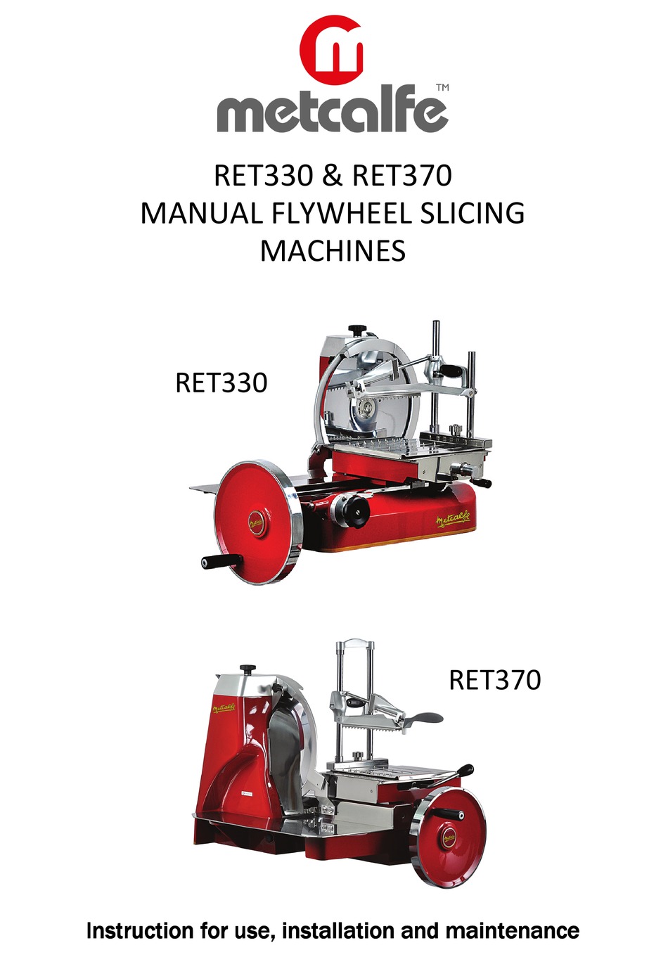 METCALFE RET330 MANUAL Pdf Download | ManualsLib