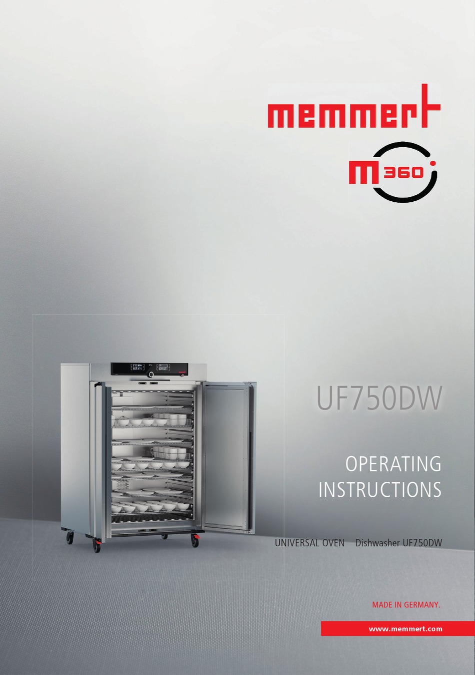 MEMMERT UF750DW OPERATING INSTRUCTIONS MANUAL Pdf Download ManualsLib
