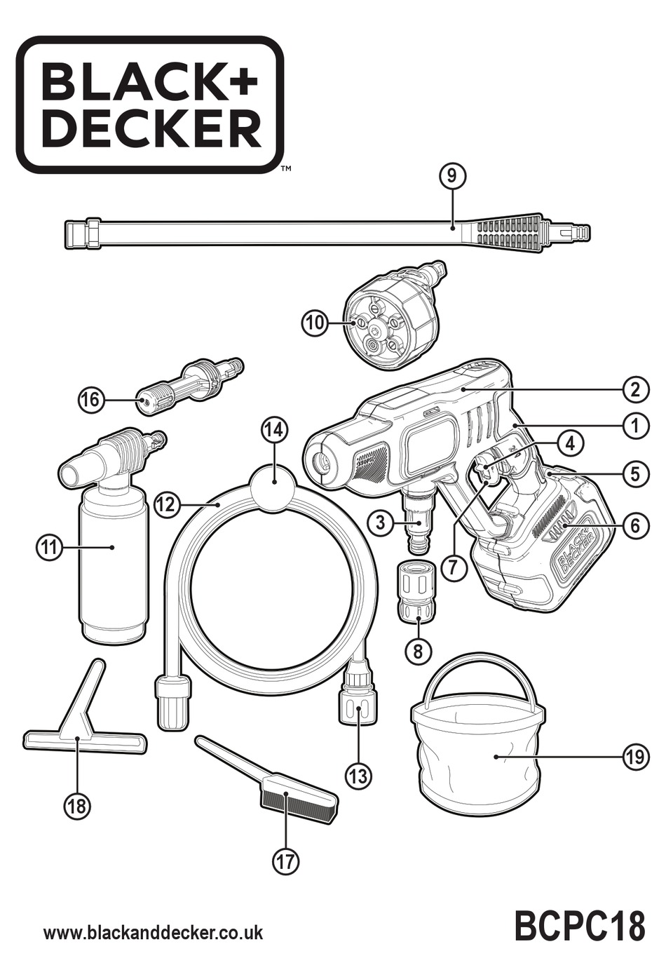 BLACK & DECKER BCPC18 INSTRUCTIONS MANUAL Pdf Download | ManualsLib