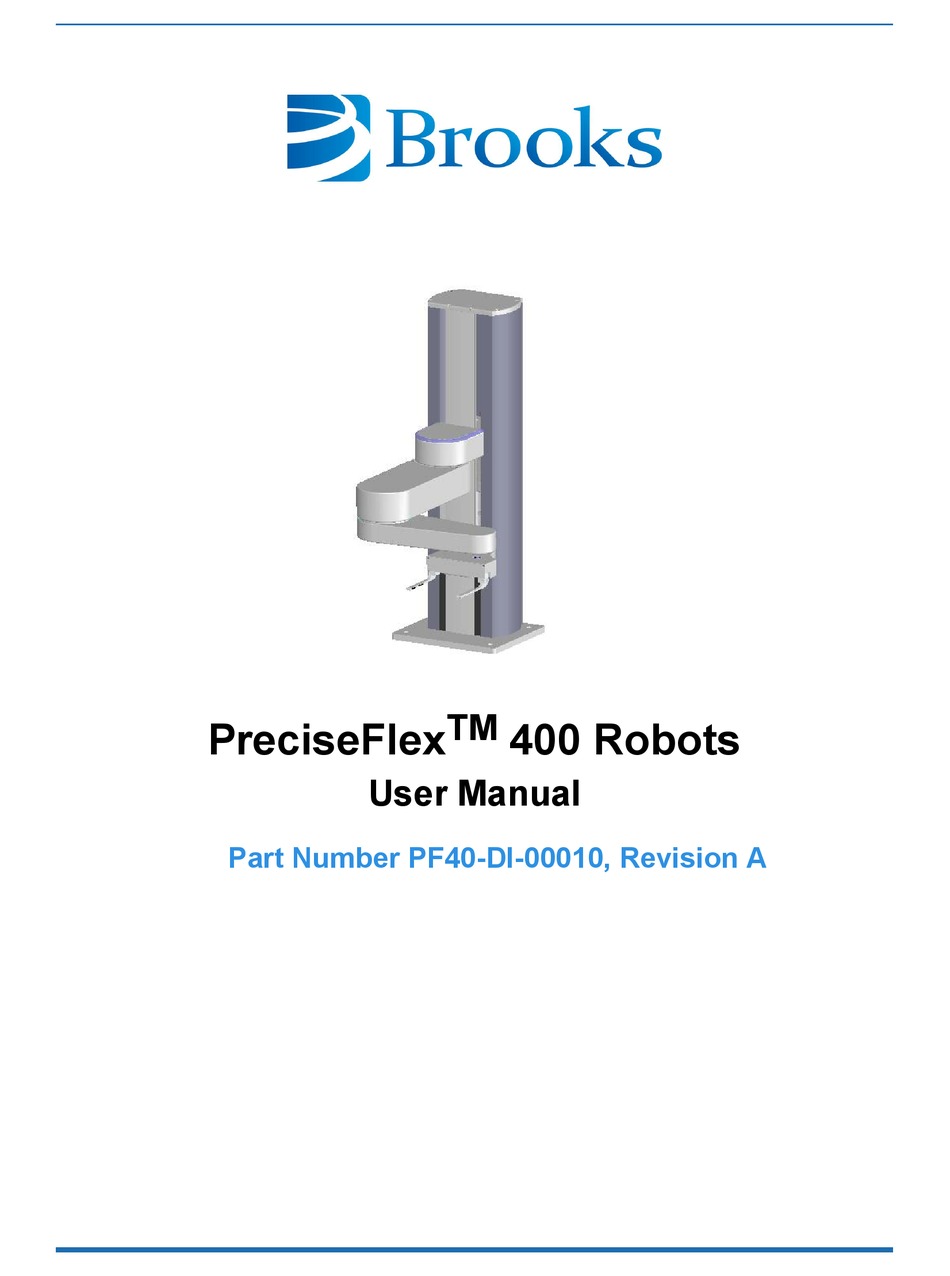 BROOKS PRECISEFLEX 400 USER MANUAL Pdf Download ManualsLib