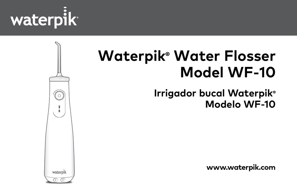 Waterpik Wf 10 Instruction Manual Pdf Download Manualslib