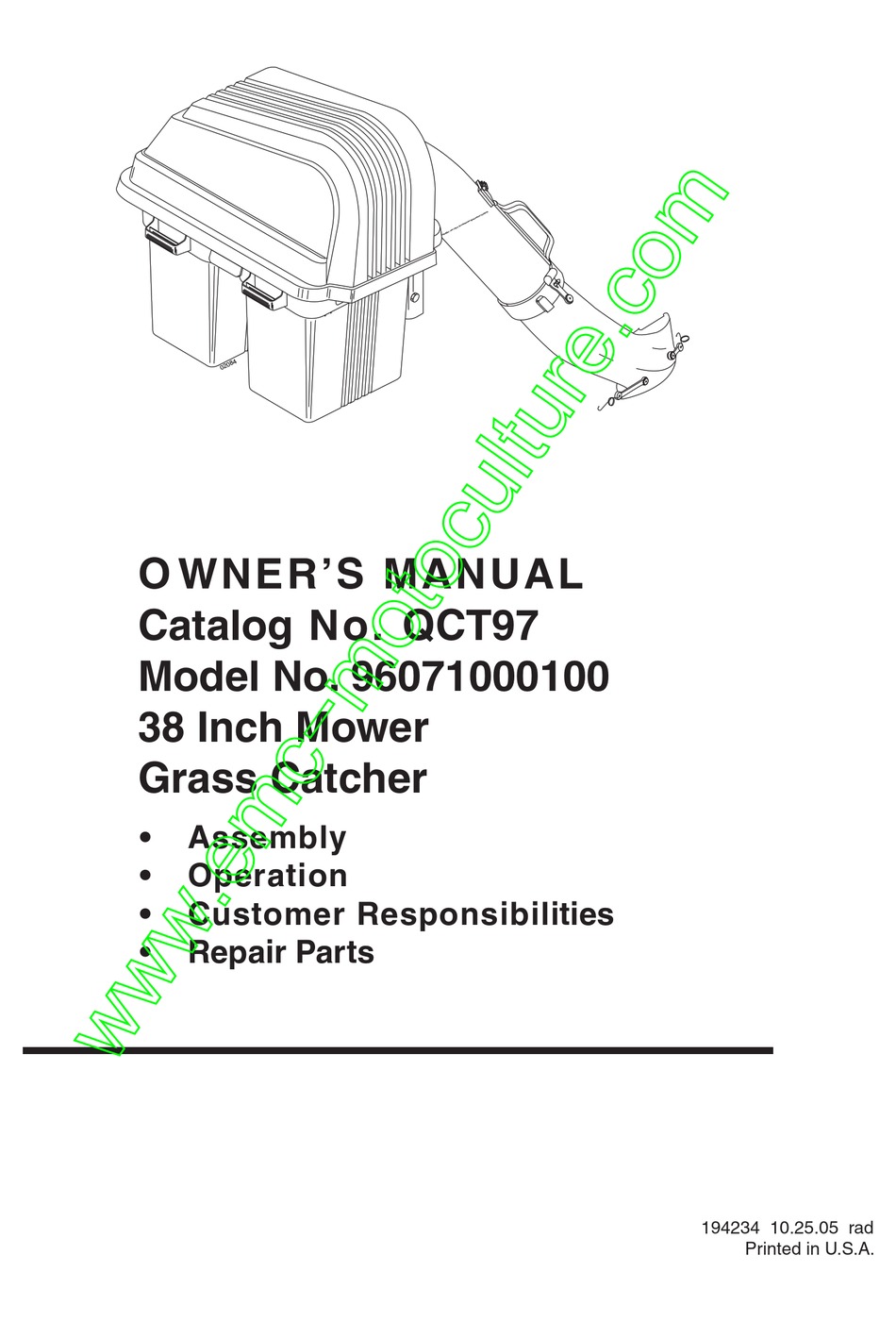 HUSQVARNA 96071000100 OWNER'S MANUAL Pdf Download ManualsLib