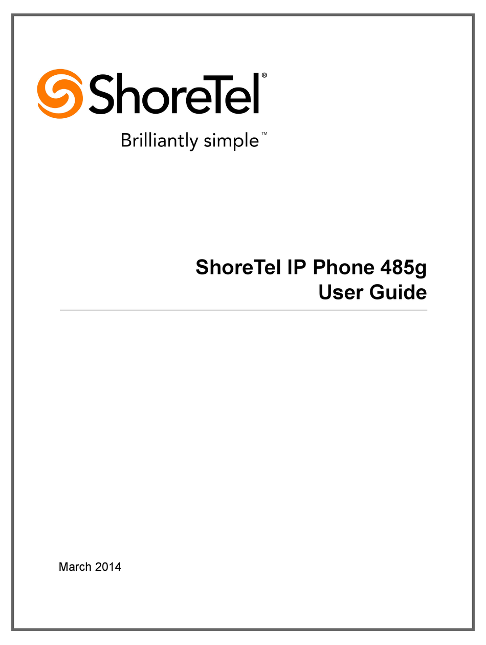 SHORETEL IP485G USER MANUAL Pdf Download ManualsLib