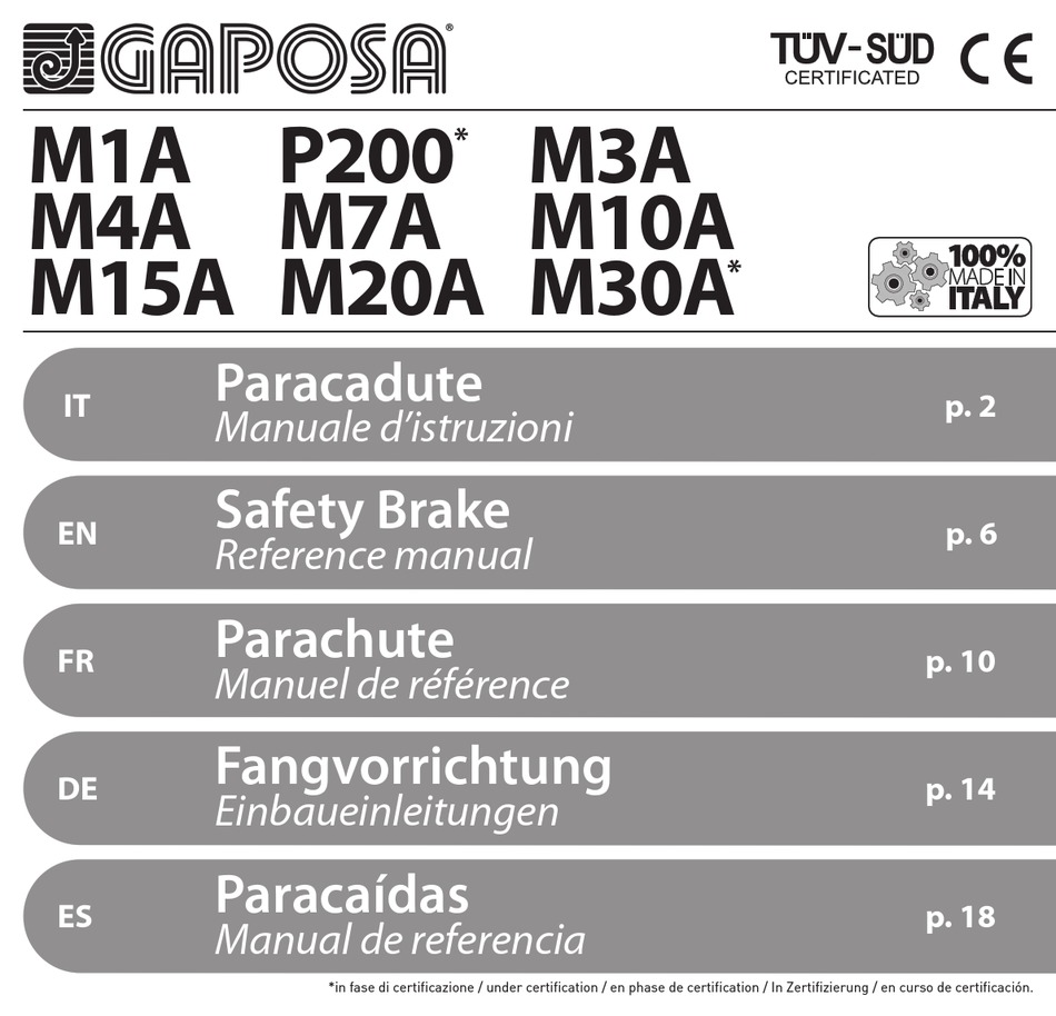 GAPOSA P200 SERIES REFERENCE MANUAL Pdf Download ManualsLib