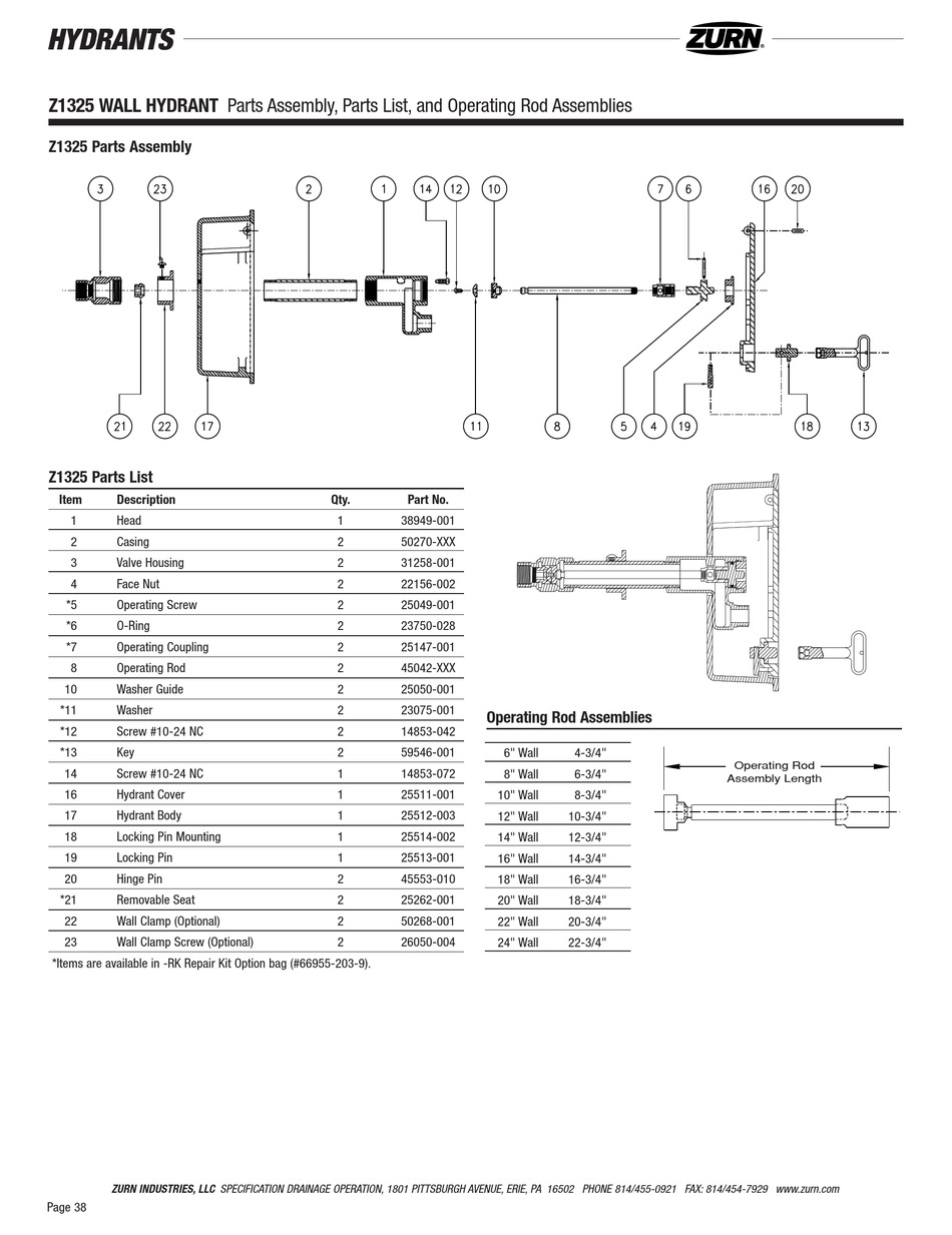 ZURN Z1325 ASSEMBLY MANUAL Pdf Download ManualsLib