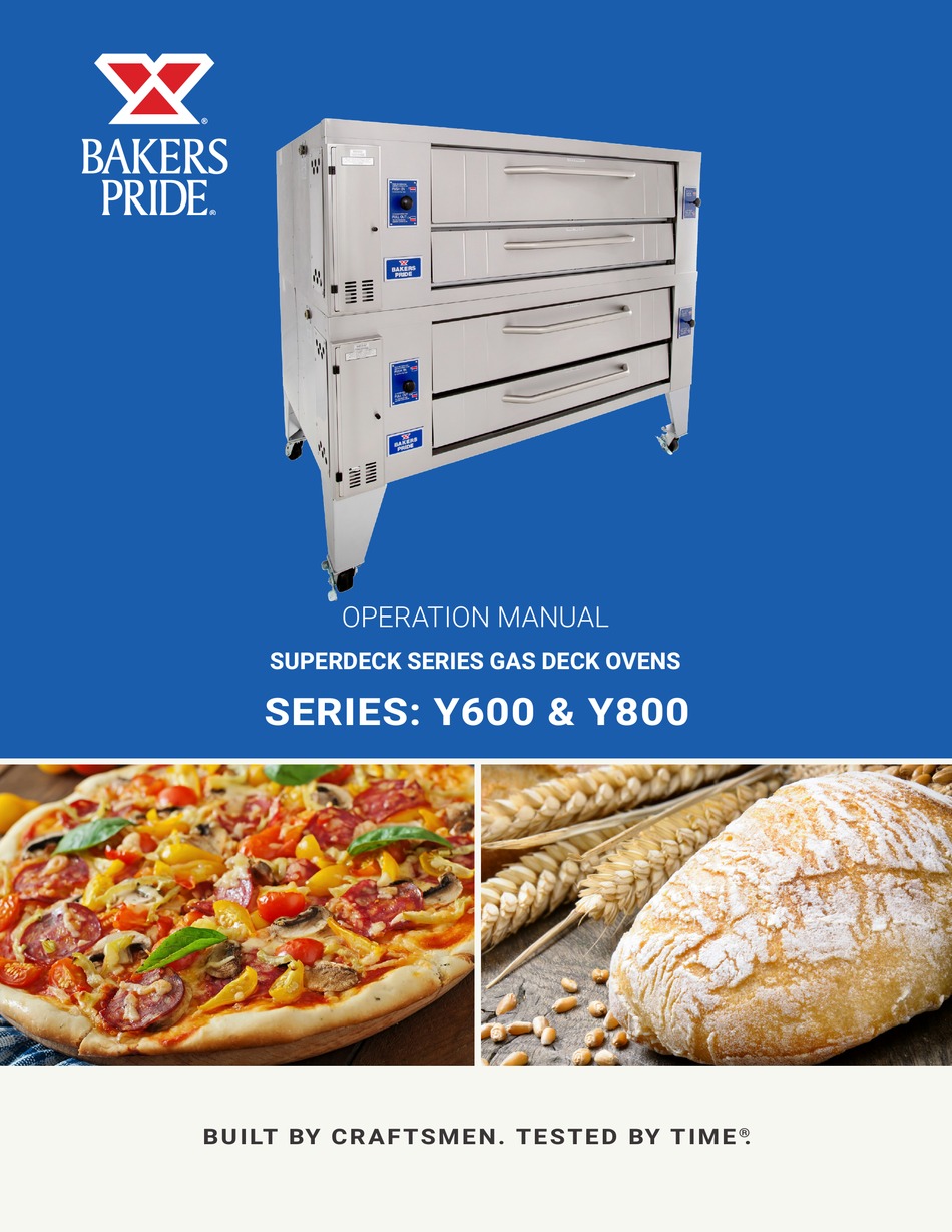 BAKERS PRIDE SUPERDECK Y600 SERIES OPERATION MANUAL Pdf Download