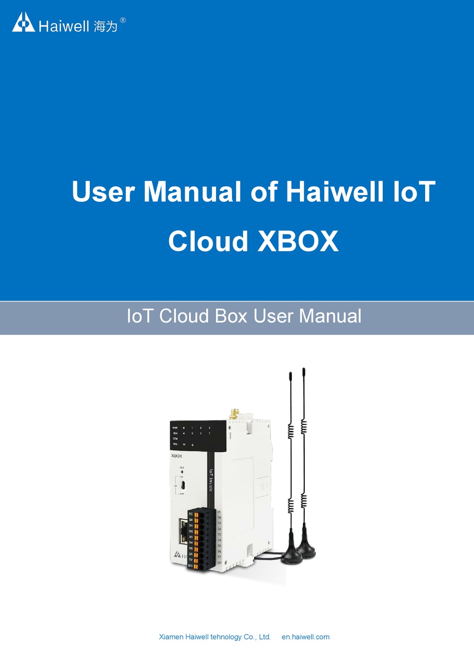 HAIWELL XBOX USER MANUAL Pdf Download ManualsLib