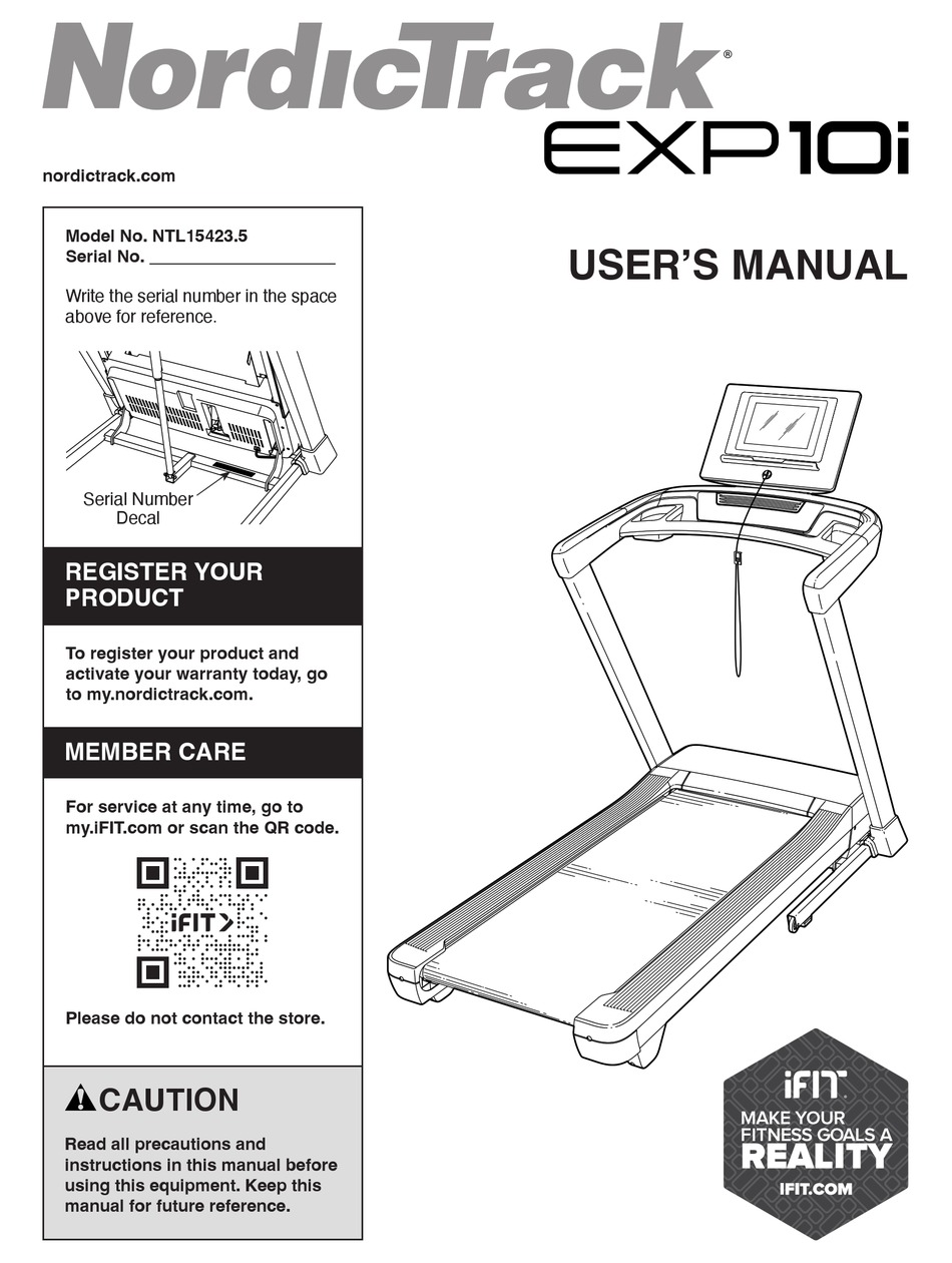 Nordictrack portal discount 10i tablet manual