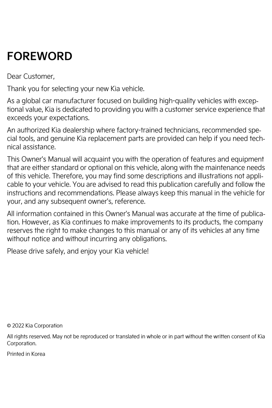 KIA K2700 2022 MANUAL Pdf Download ManualsLib