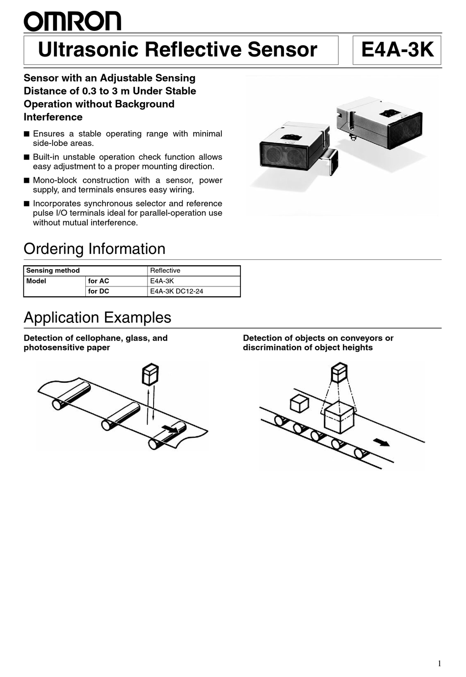 OMRON E4A-3K MANUAL Pdf Download | ManualsLib