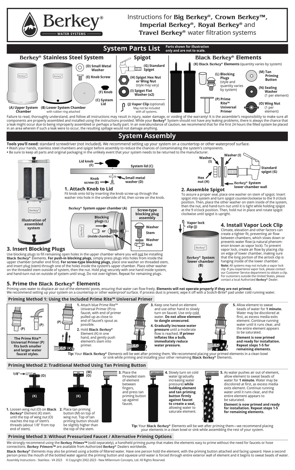 BERKEY BIG INSTRUCTIONS Pdf Download ManualsLib