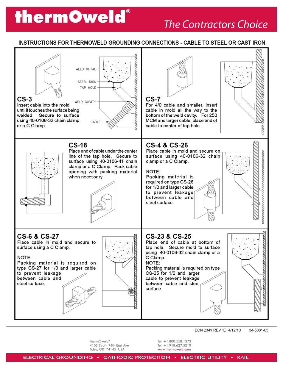 THERMOWELD CS3 INSTRUCTIONS Pdf Download ManualsLib