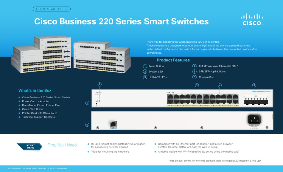 CISCO BUSINESS 220 SERIES QUICK START MANUAL Pdf Download ManualsLib
