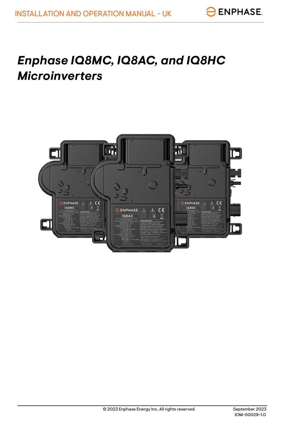 ENPHASE IQ8AC INSTALLATION AND OPERATION MANUAL Pdf Download | ManualsLib