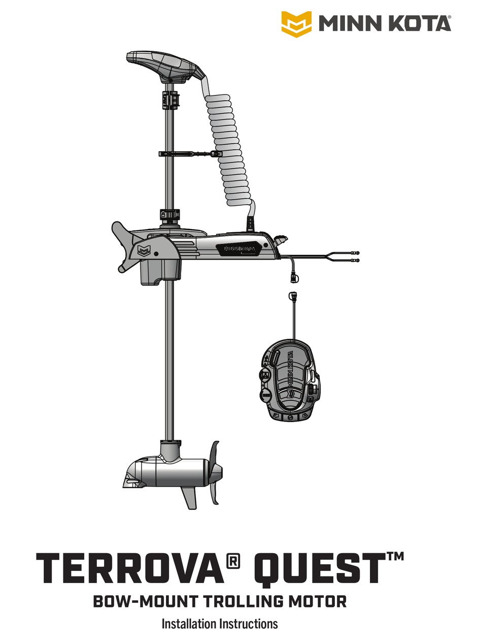 MINN KOTA TERROVA QUEST 24V INSTALLATION INSTRUCTIONS MANUAL Pdf