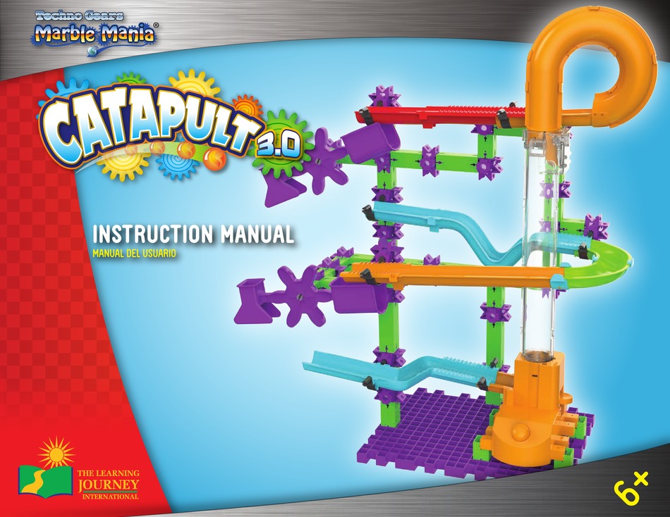 THE LEARNING JOURNEY TECHNO GEARS MARBLE MANIA CATAPULT 3.0 INSTRUCTION