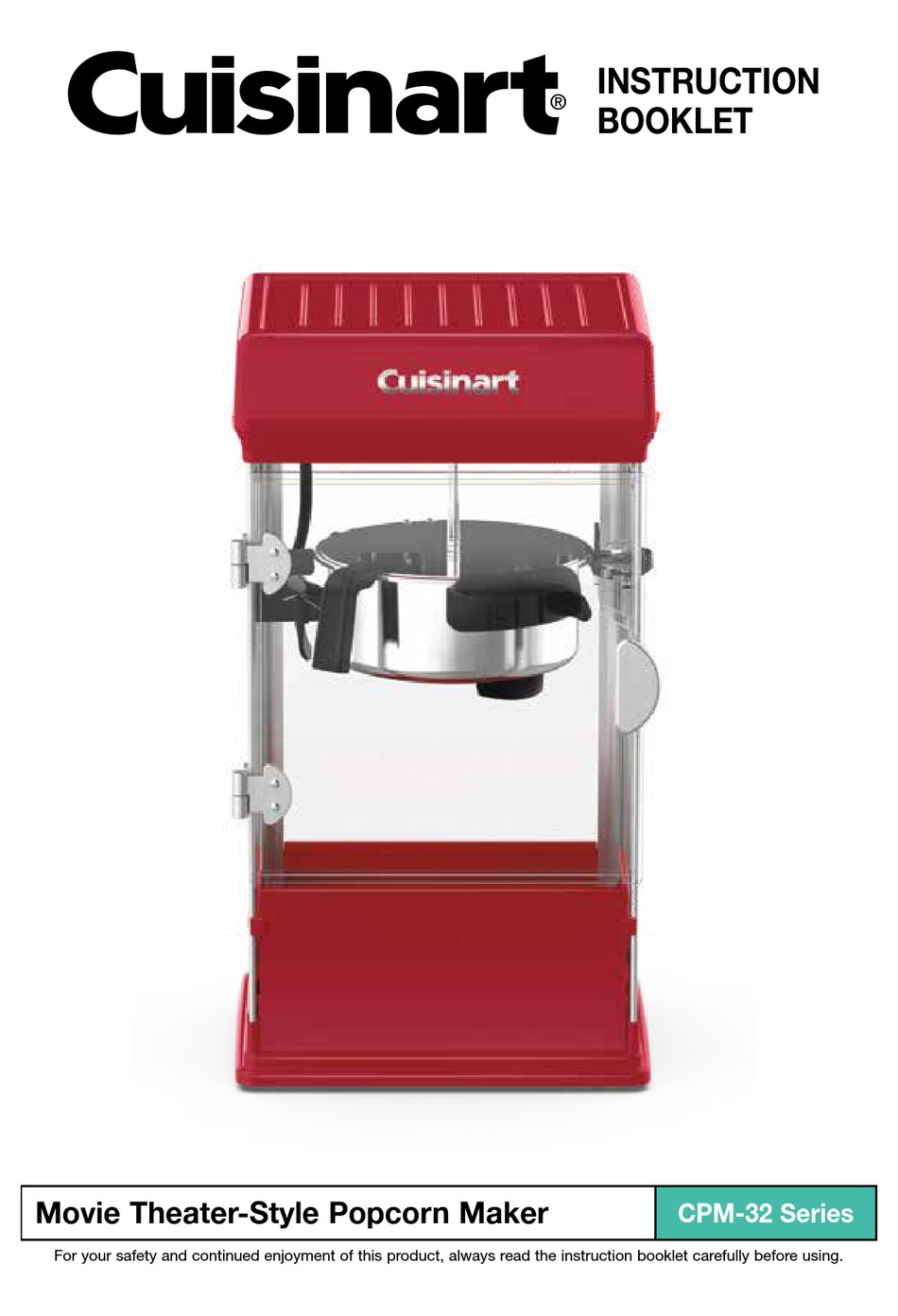 CUISINART CPM32 SERIES INSTRUCTION BOOKLET Pdf Download ManualsLib