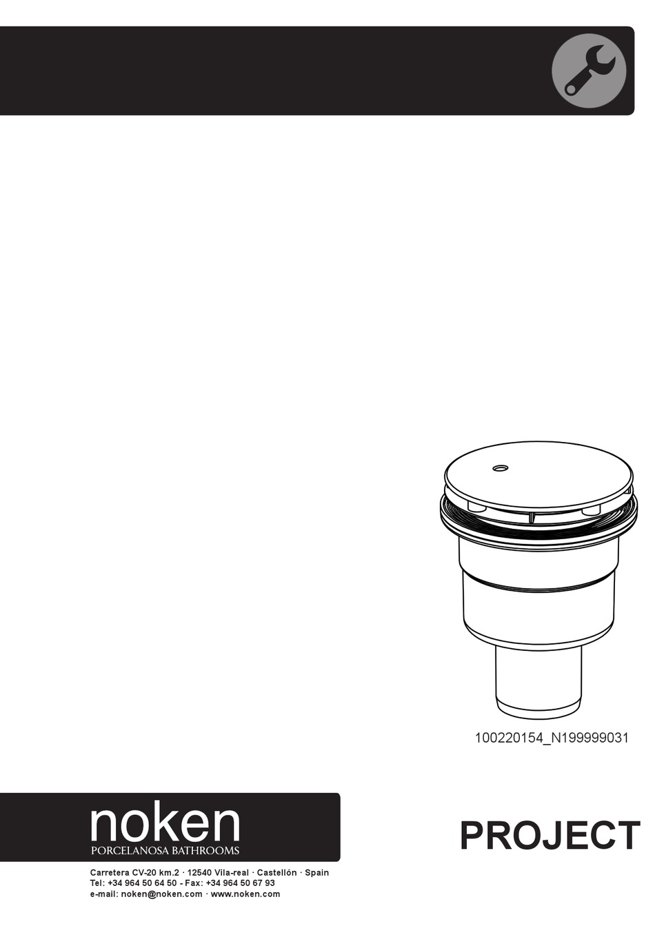 PORCELANOSA NOKEN PROJECT 100220154 N199999031 QUICK START MANUAL Pdf