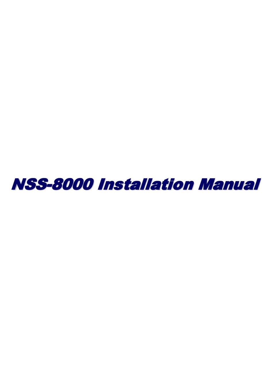NATIONAL AUTO TOOLS NSS8000 INSTRUCTIONS MANUAL Pdf Download ManualsLib