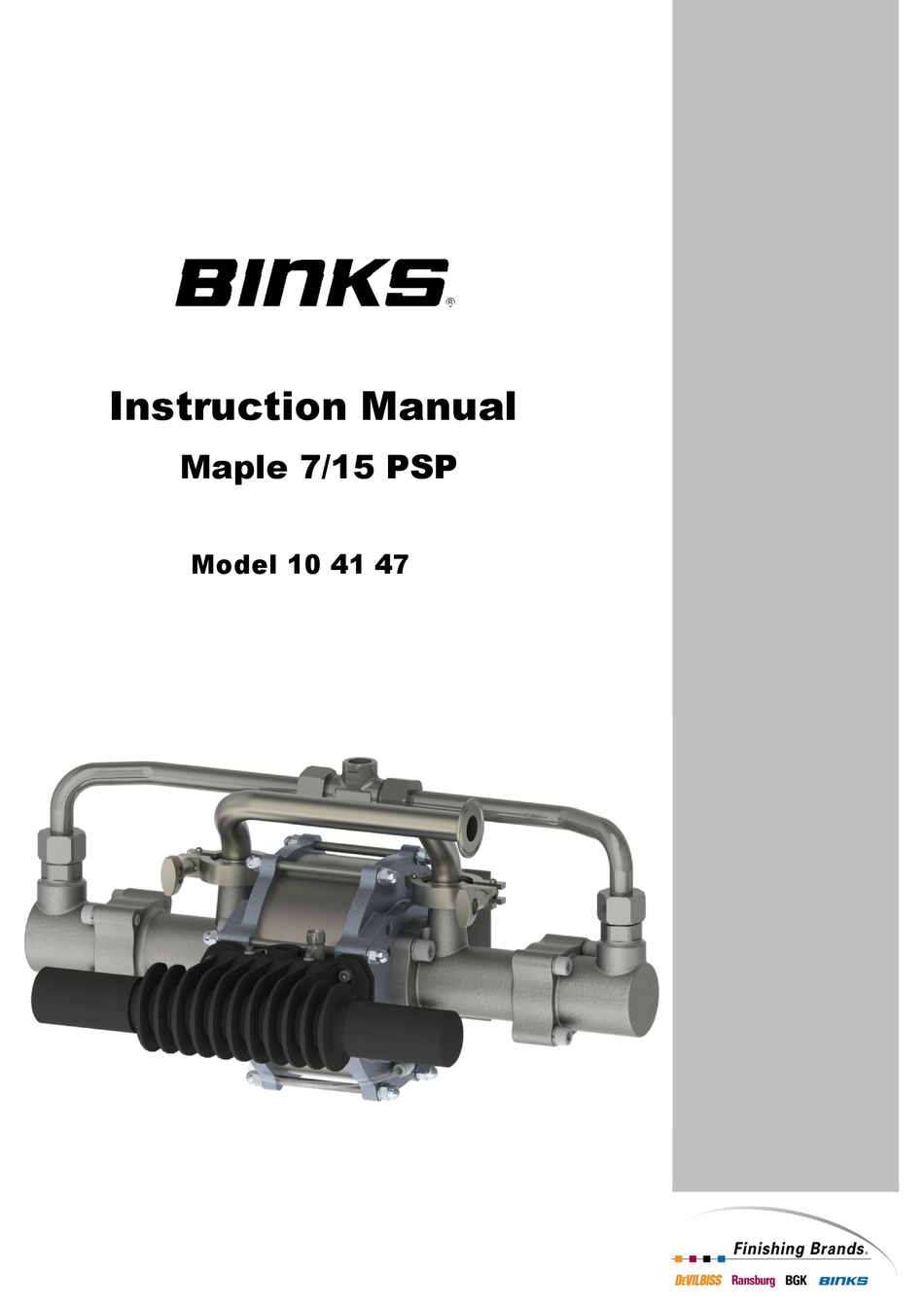 BINKS 7/15 PSP INSTRUCTION MANUAL Pdf Download ManualsLib