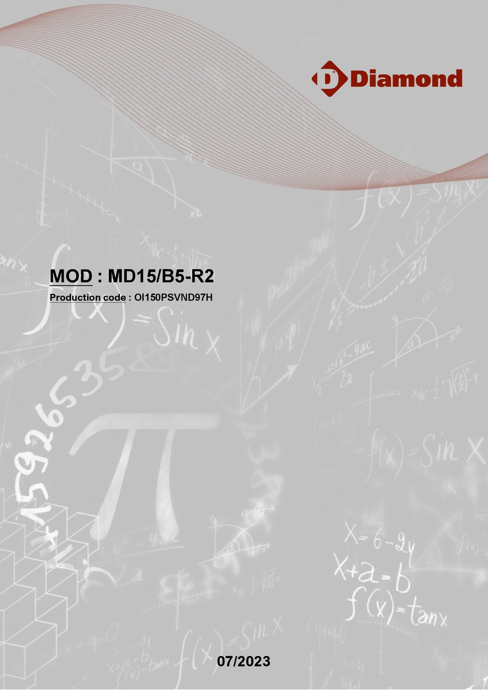 DIAMOND MD15/B5-R2 TECHNICAL INSTRUCTIONS Pdf Download | ManualsLib