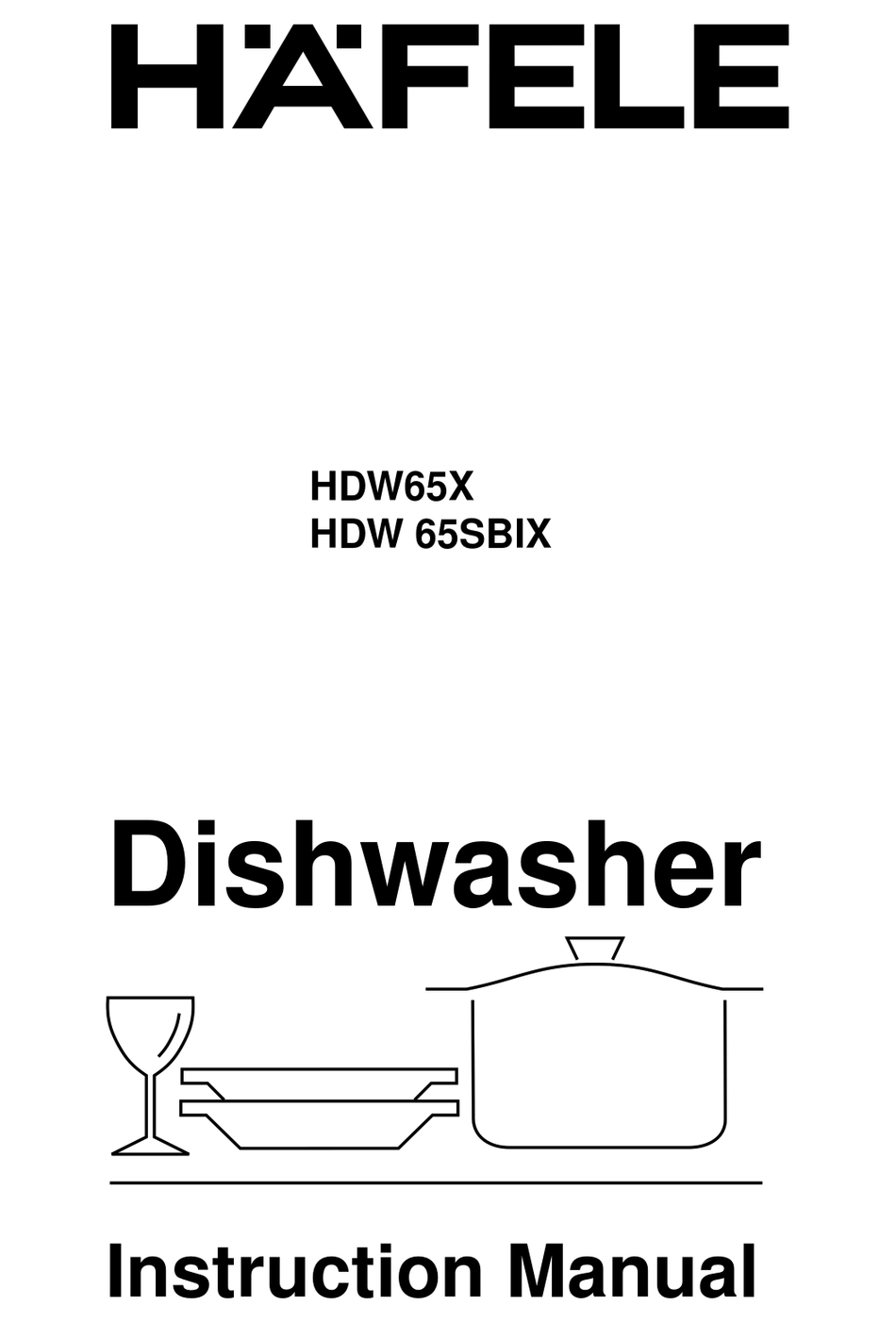 HÄFELE HDW65X INSTRUCTION MANUAL Pdf Download | ManualsLib