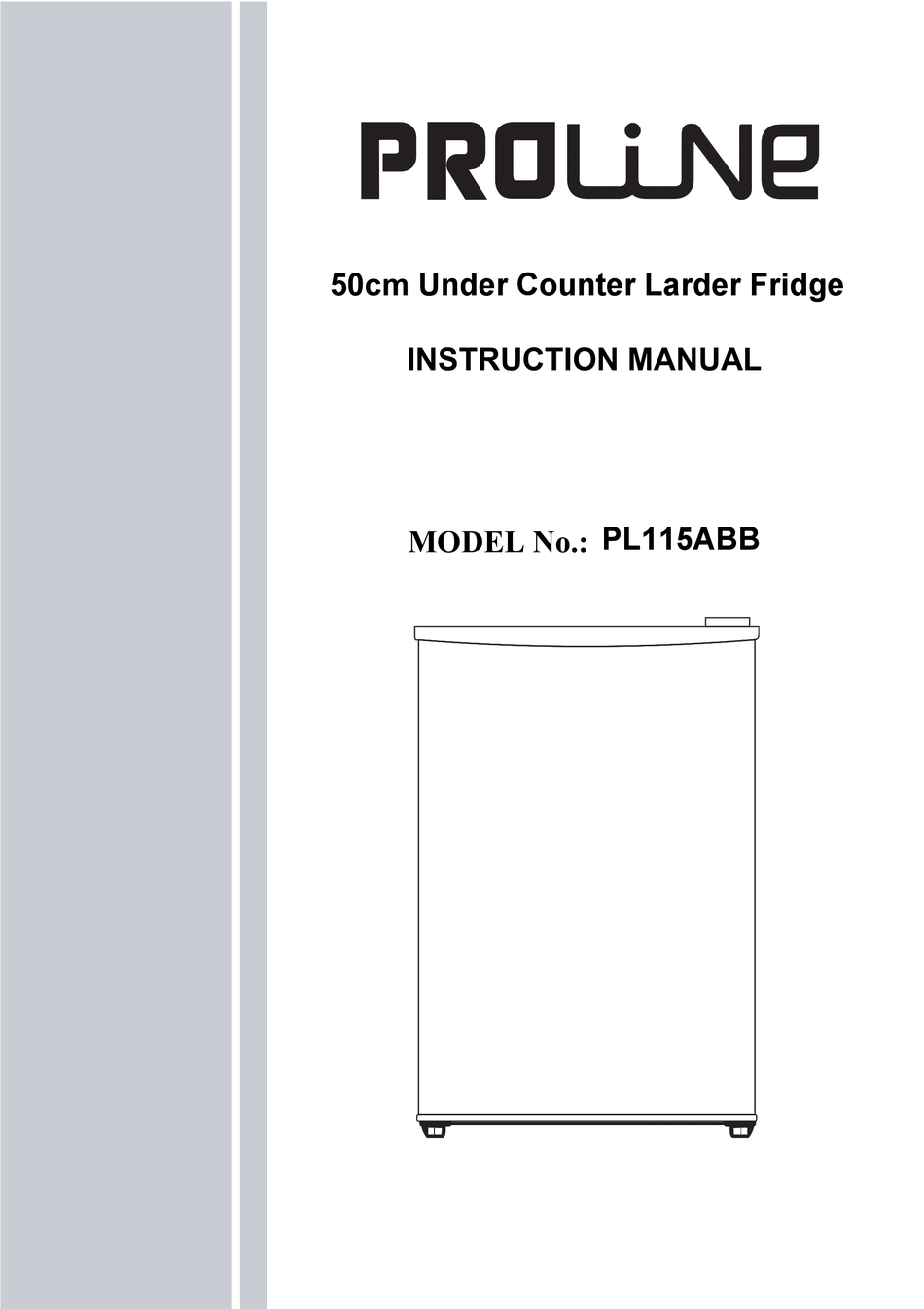 PROLINE PL115ABB INSTRUCTION MANUAL Pdf Download ManualsLib