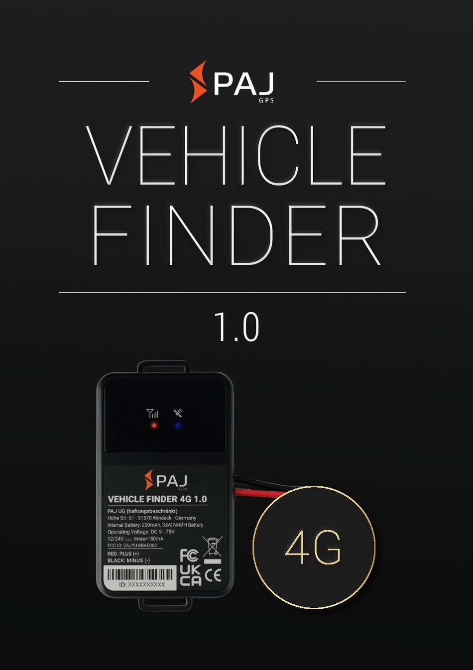 PAJ GPS VEHICLE FINDER 4G 1.0 MANUAL Pdf Download | ManualsLib