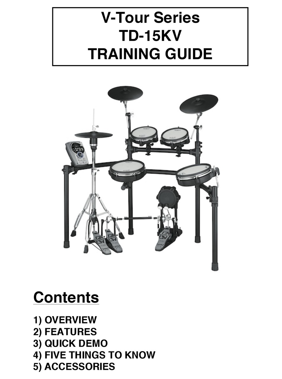 ROLAND TD15KV TRAINING MANUAL Pdf Download ManualsLib