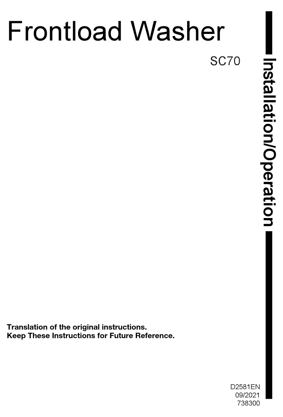 ASKO SC70 INSTALLATION & OPERATION MANUAL Pdf Download ManualsLib