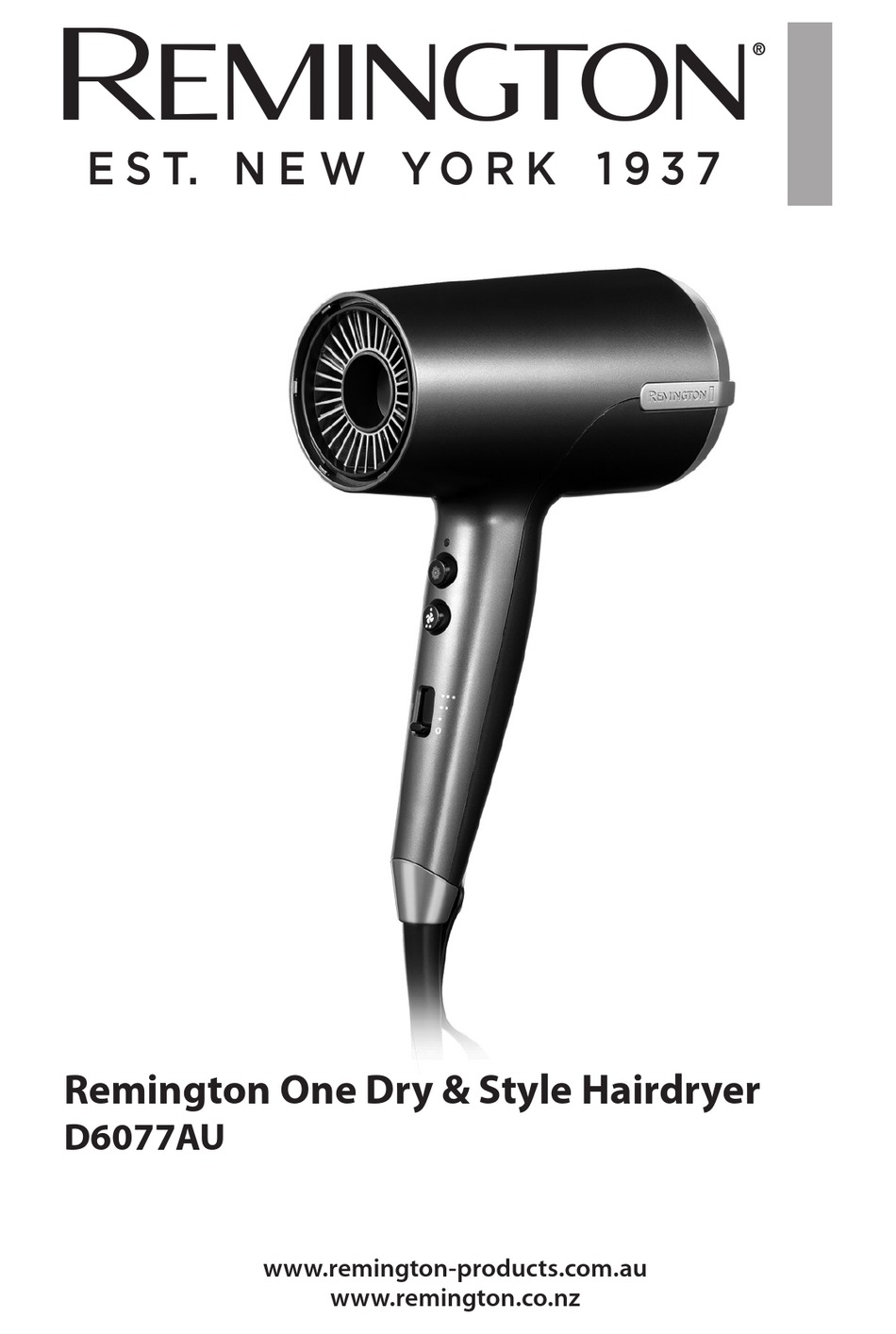 REMINGTON D6077AU MANUAL Pdf Download ManualsLib