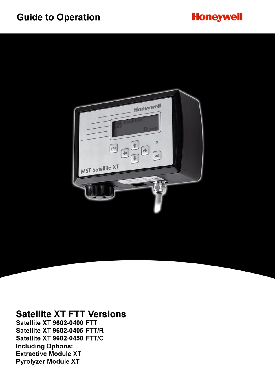 HONEYWELL SATELLITE XT 96020400 FTT MANUAL TO OPERATION Pdf Download