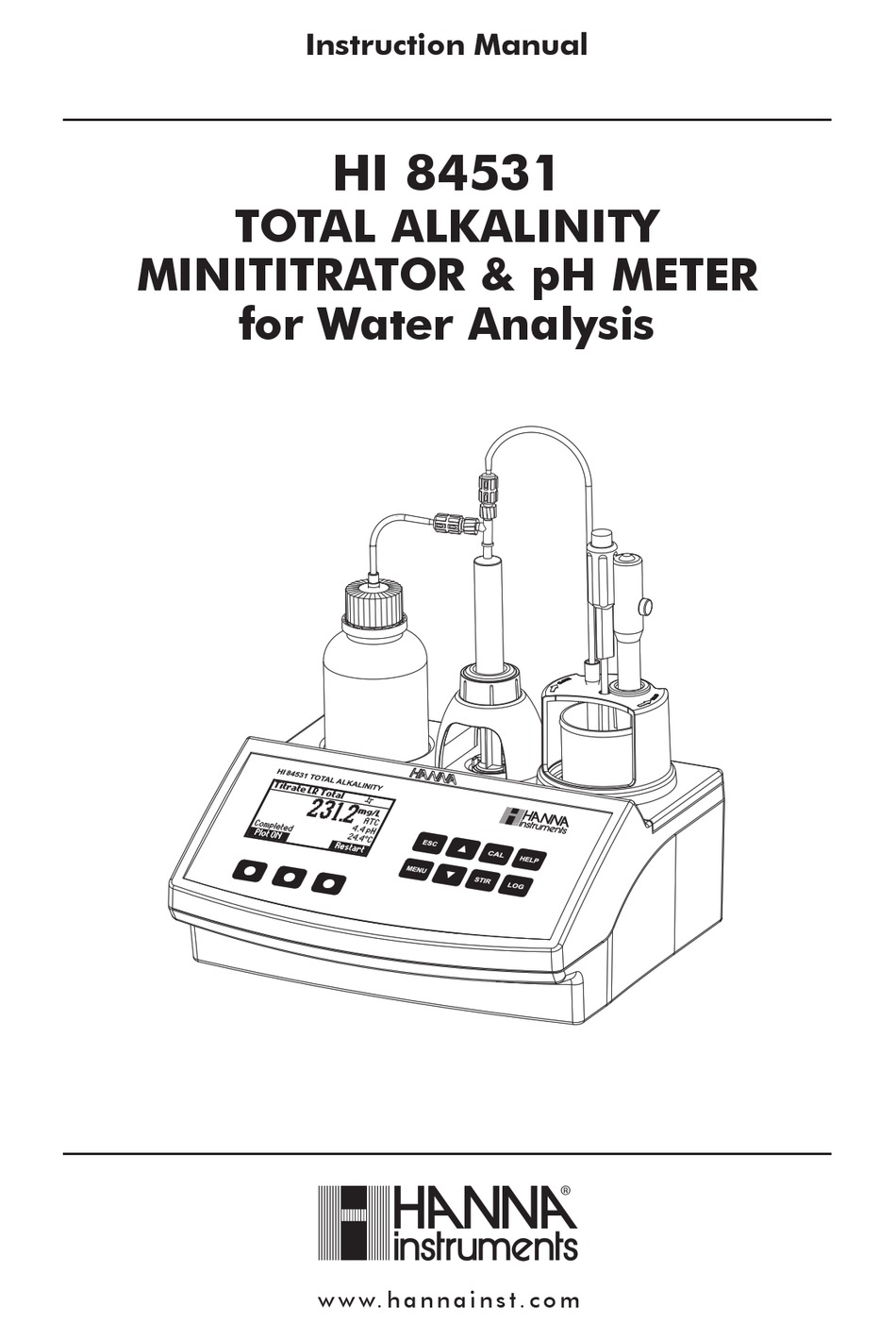 HANNA INSTRUMENTS HI8453102 INSTRUCTION MANUAL Pdf Download ManualsLib