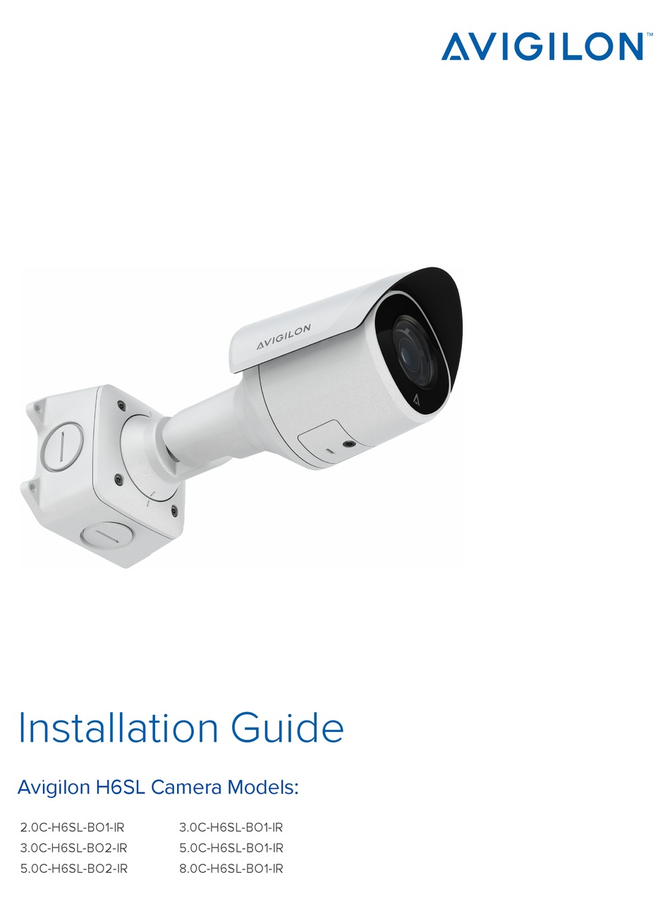 AVIGILON 8.0C-H6SL-BO1-IR INSTALLATION MANUAL Pdf Download | ManualsLib