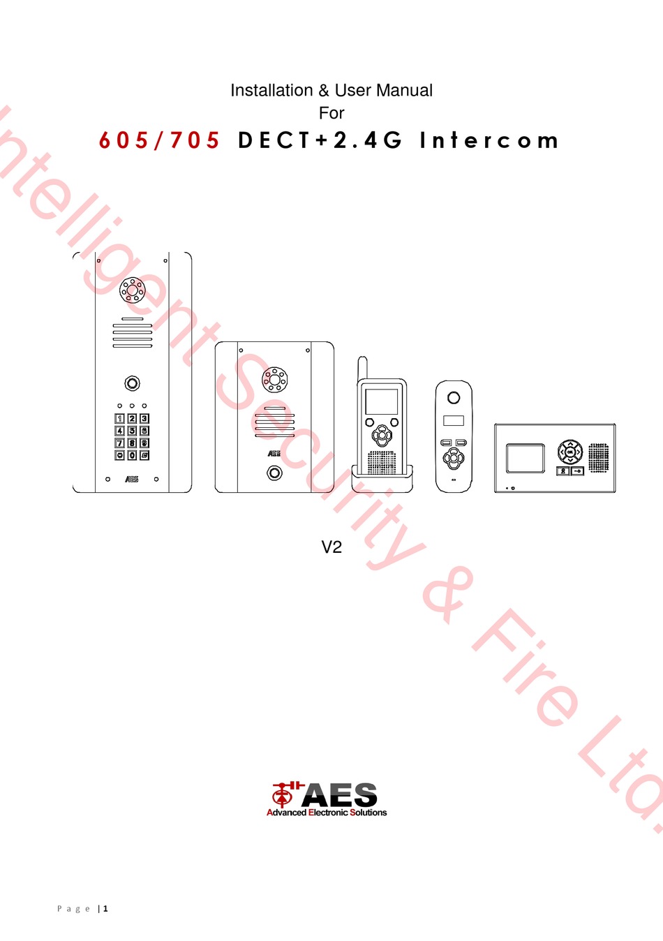 Aes 705 Installation And User Manual Pdf Download Manualslib