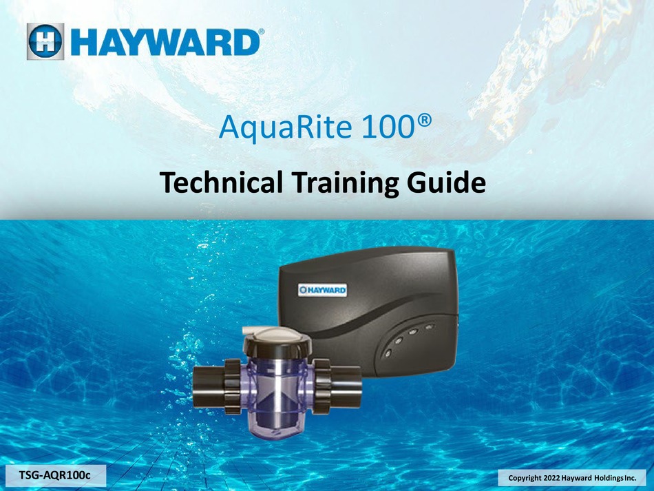 HAYWARD AQUARITE 100 TECHNICAL TRAINING MANUAL Pdf Download ManualsLib