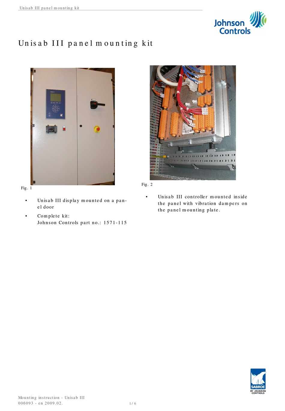 JOHNSON CONTROLS UNISAB III MANUAL Pdf Download ManualsLib