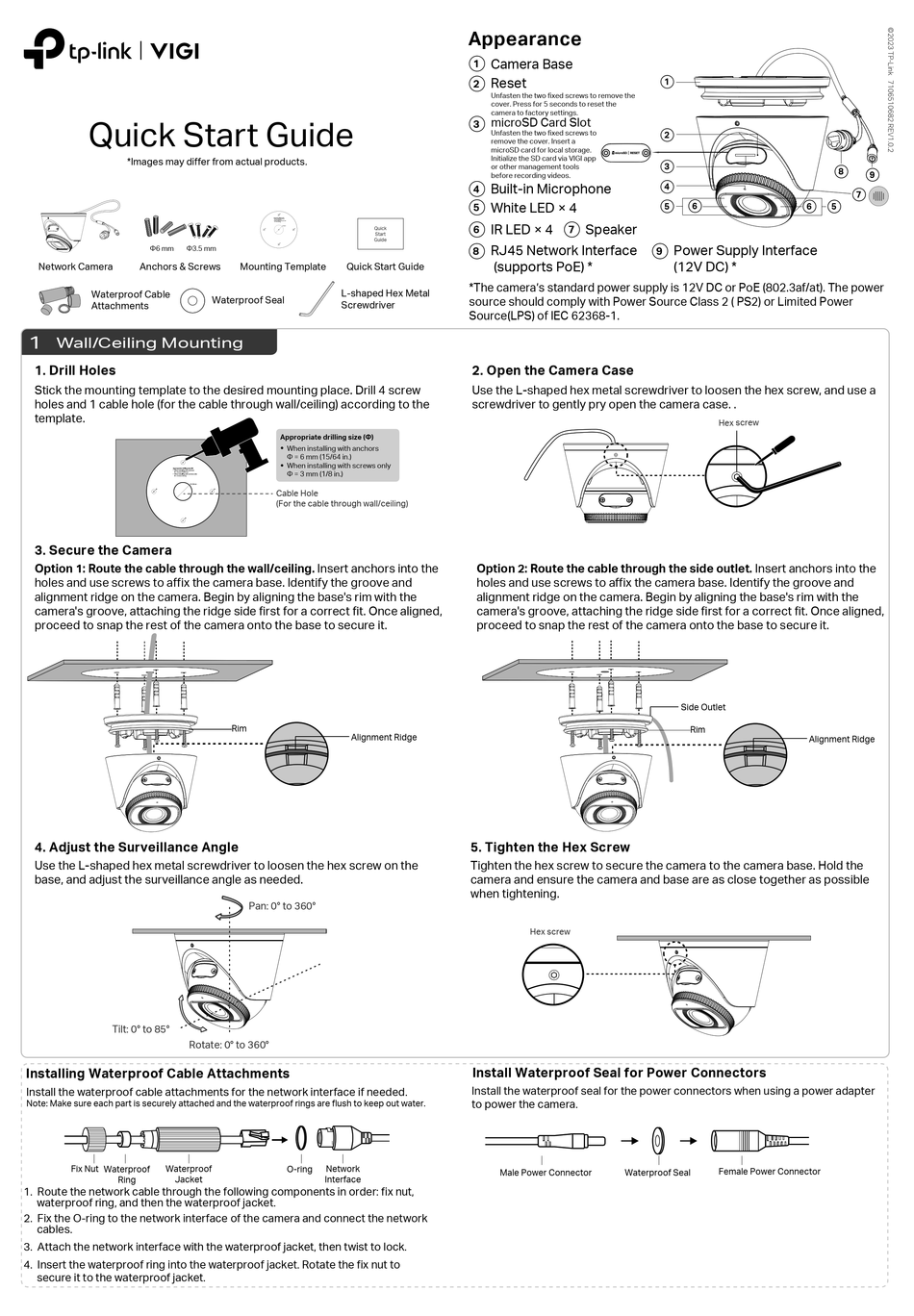 TP-LINK VIGI C445 QUICK START MANUAL Pdf Download | ManualsLib