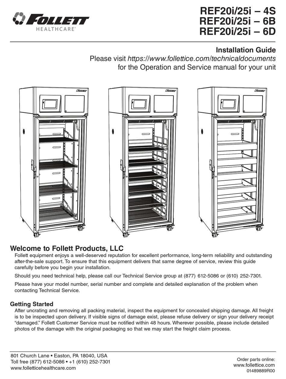 FOLLETT REF20I4S INSTALLATION MANUAL Pdf Download ManualsLib