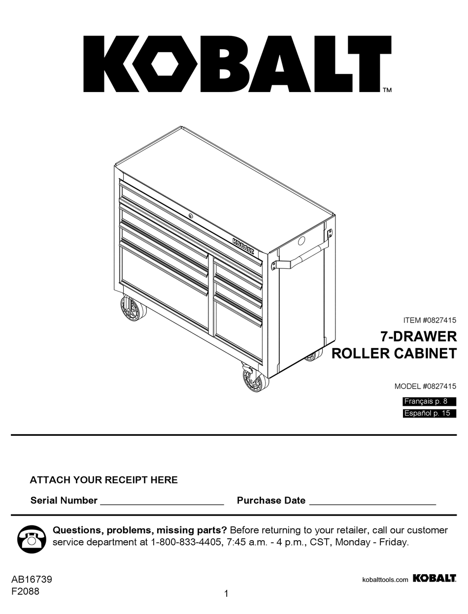 KOBALT 0827415 MANUAL Pdf Download ManualsLib