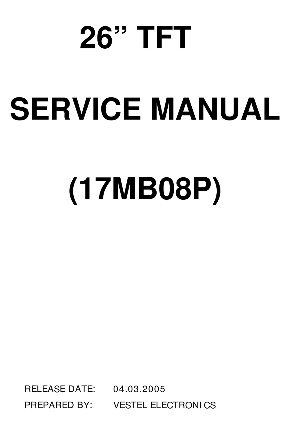 Vestel Mb P Service Manual Pdf Download Manualslib