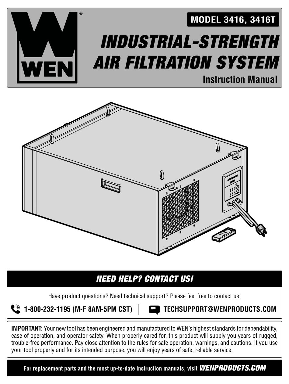 WEN 3416T INSTRUCTION MANUAL Pdf Download | ManualsLib