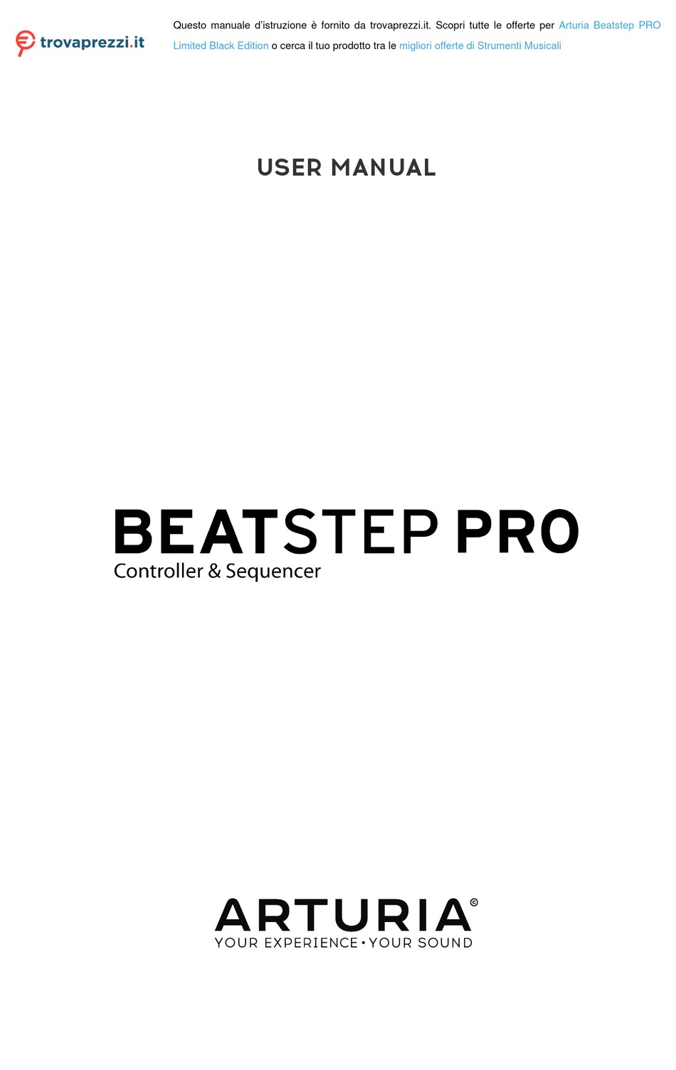 ARTURIA BEATSTEP PRO USER MANUAL Pdf Download ManualsLib