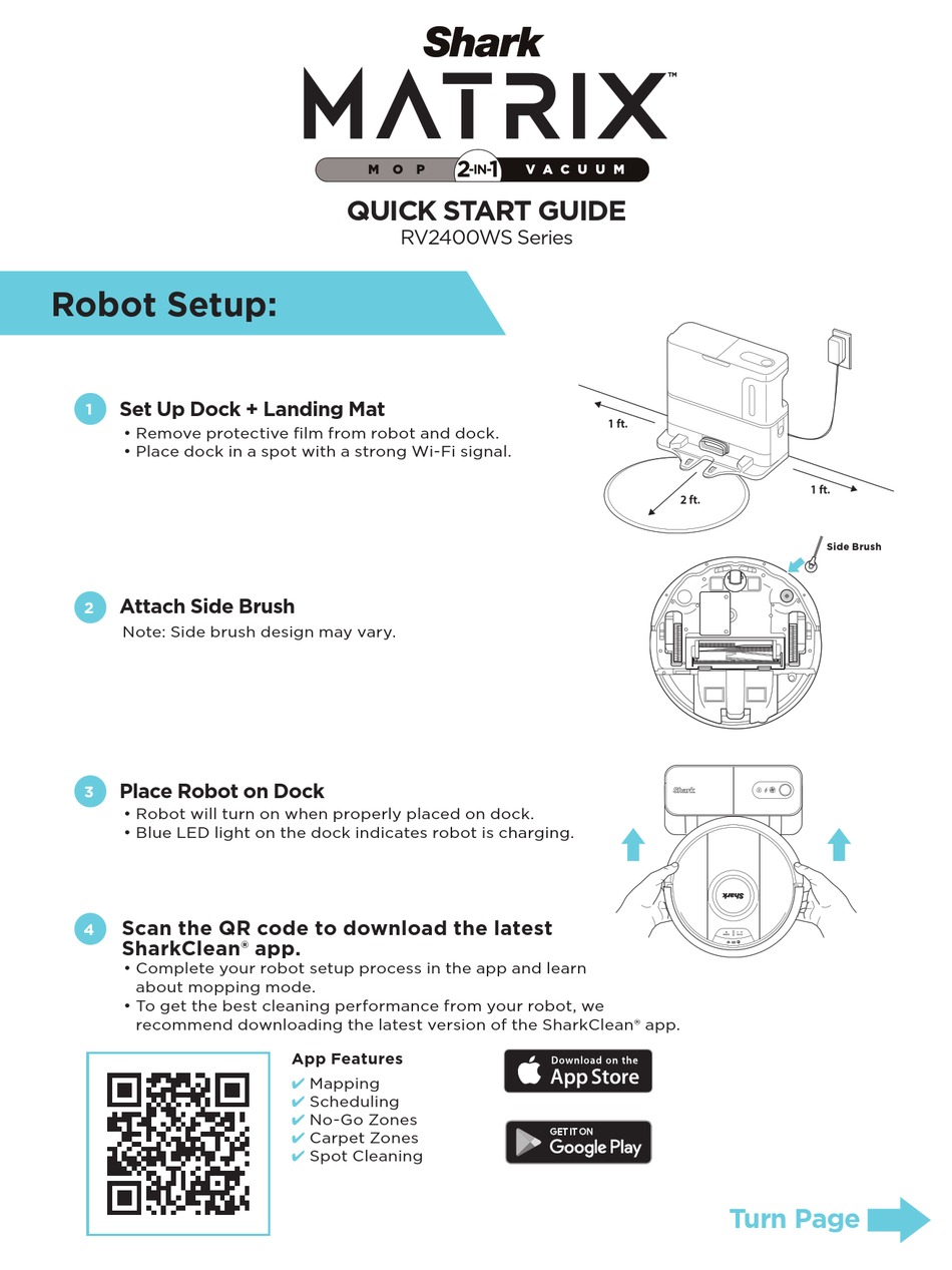 SHARK MATRIX RV2400WS SERIES QUICK START MANUAL Pdf Download ManualsLib