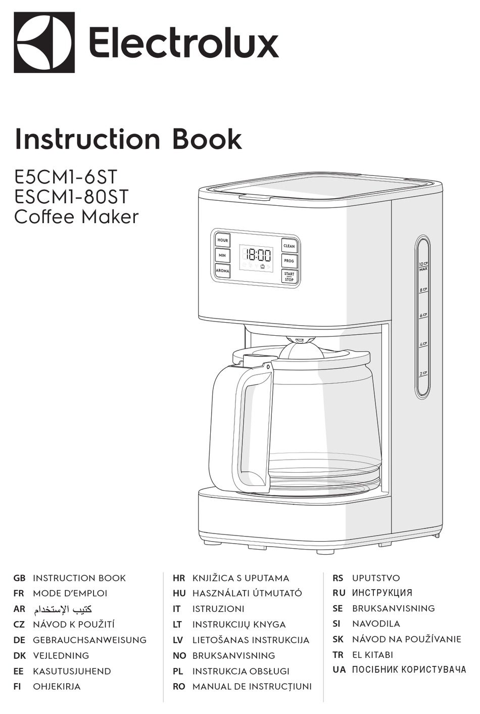 ELECTROLUX E5CM1-6ST INSTRUCTION BOOK Pdf Download | ManualsLib