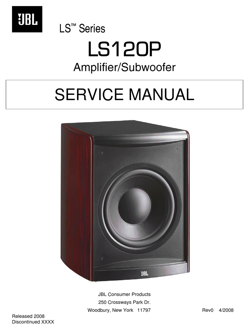 JBL LS SERIES SERVICE MANUAL Pdf Download ManualsLib
