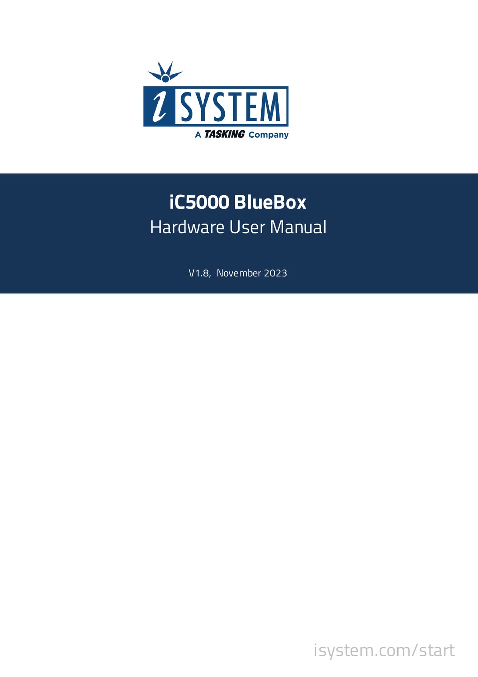 TASKING ISYSTEM IC5000 BLUEBOX HARDWARE USER MANUAL Pdf Download