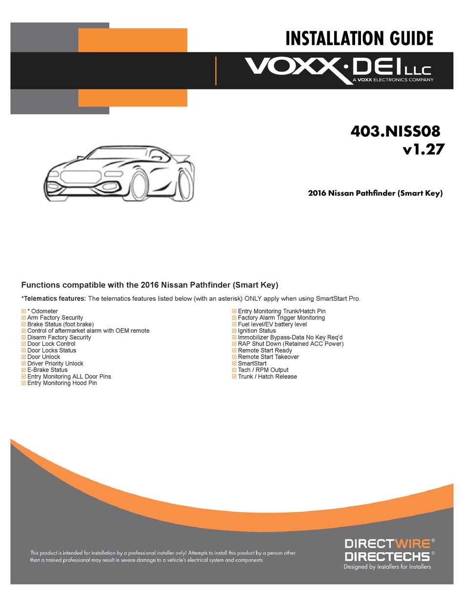 DIRECTED DIRECTECHS DB3 INSTALLATION MANUAL Pdf Download ManualsLib